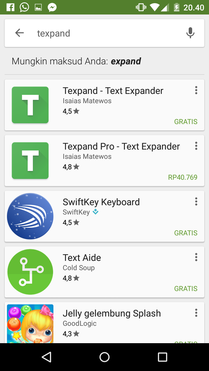 Cara Setting Texpand App Biar Keren 1 Hasil Cari Texpand di Google Play