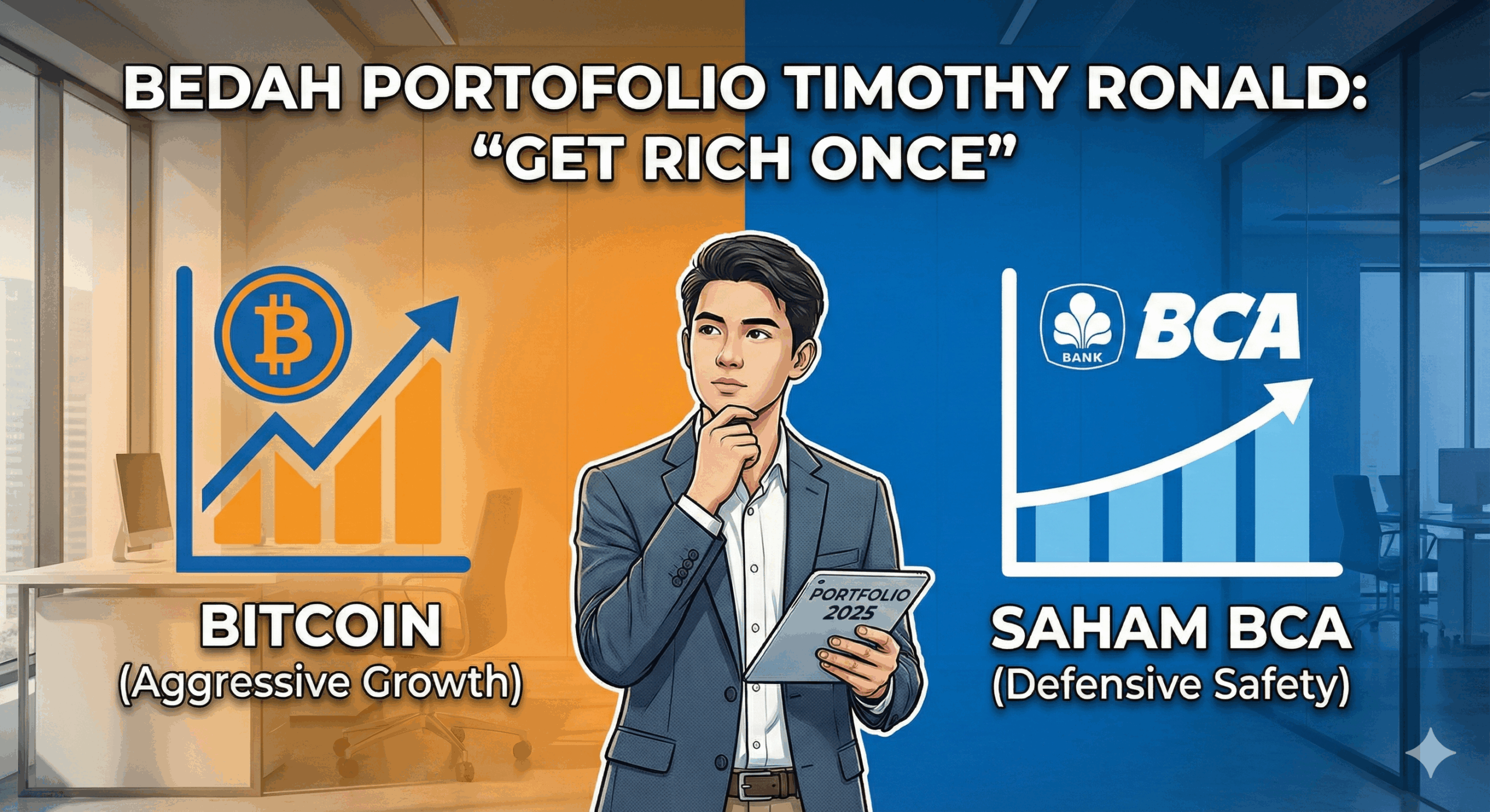 Bedah Portofolio Timothy Ronald 2025: Mengapa All-In di Bitcoin dan Saham BCA? 1 Bedah Isi Portofolio Timothy Ronald (2025)