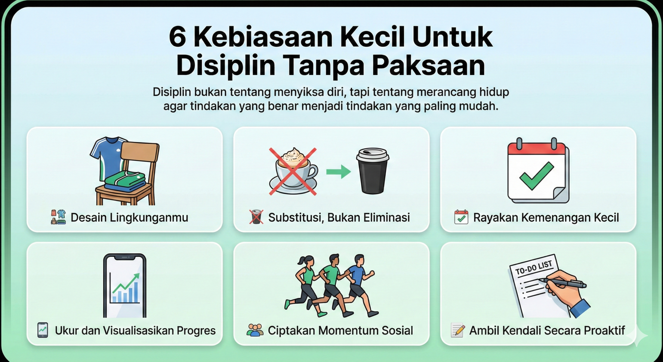 Bukan Paksaan! 6 Kebiasaan Kecil Ini Bikin Kamu Ketagihan Disiplin Setiap Hari